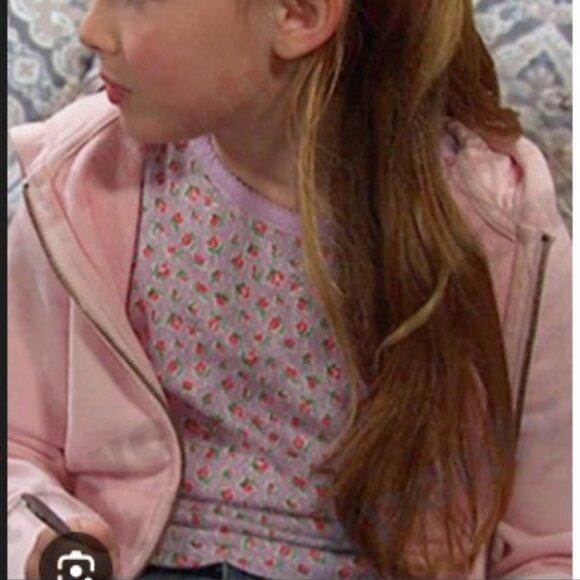 Mini Boden Floral Print Scallop Trim Cotton Top. 9-10 - Picture 1 of 7